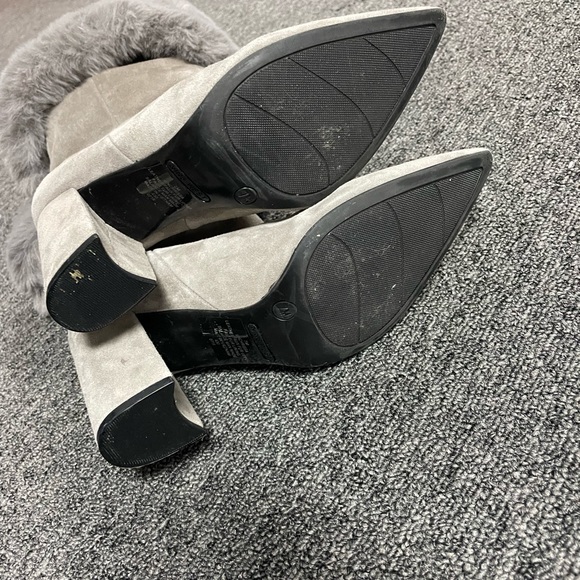 Nine west chrissa ankle boot size 7 light gray - Picture 5 of 9